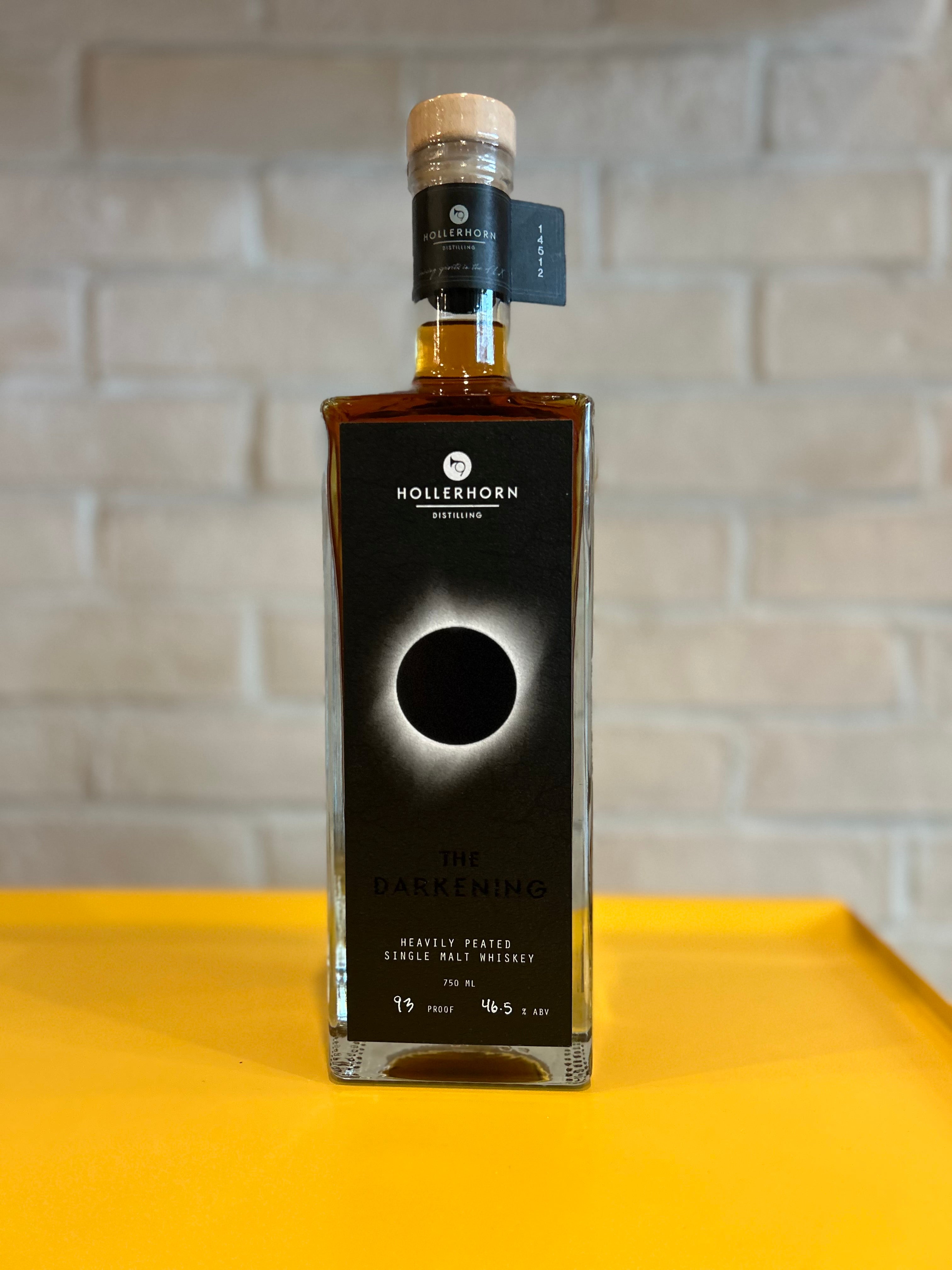 Hollerhorn The Darkening Heavily Peated Single Malt Whiskey 750 ml