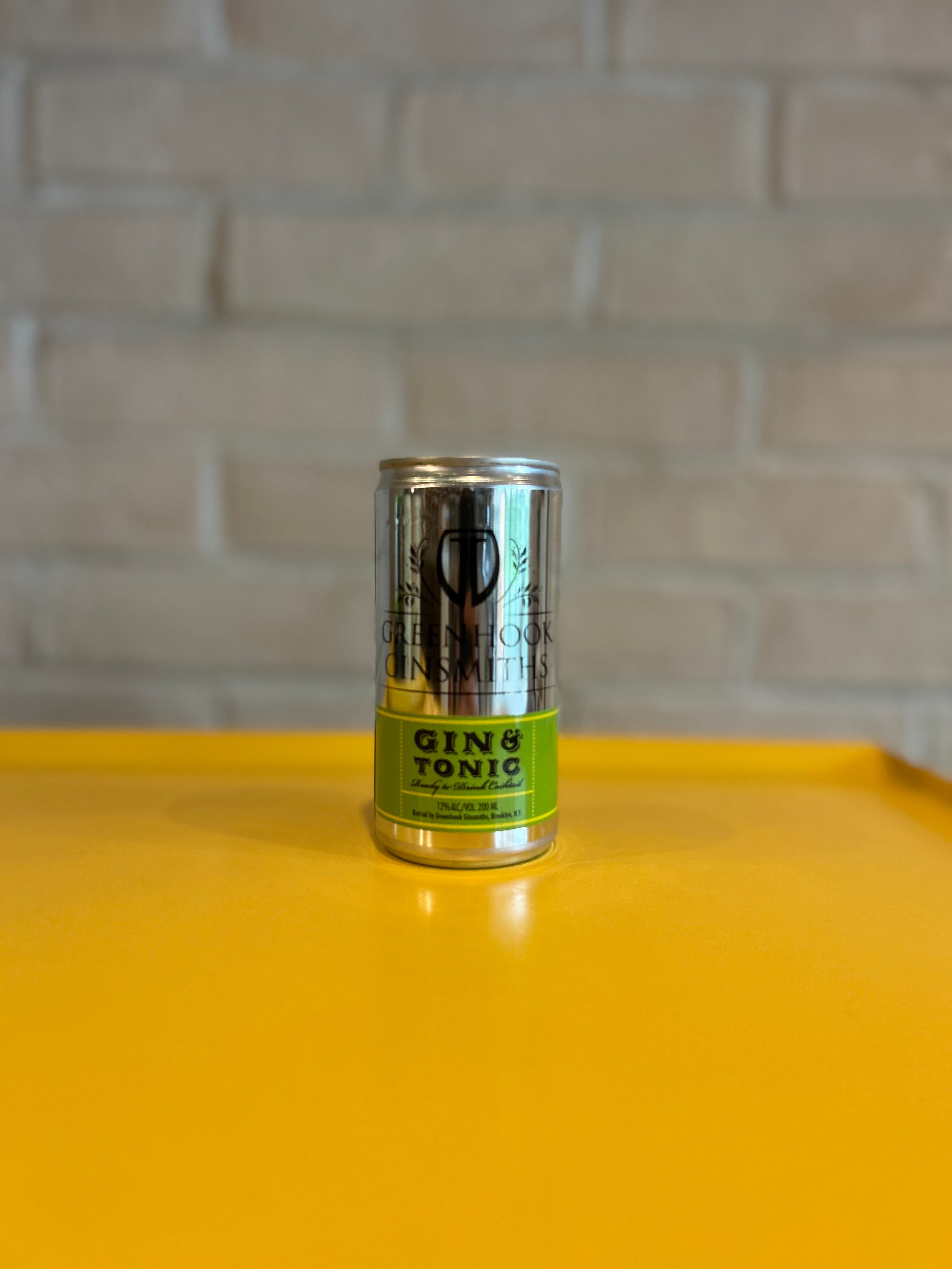 Greenhook Ginsmiths Gin & Tonic Cans