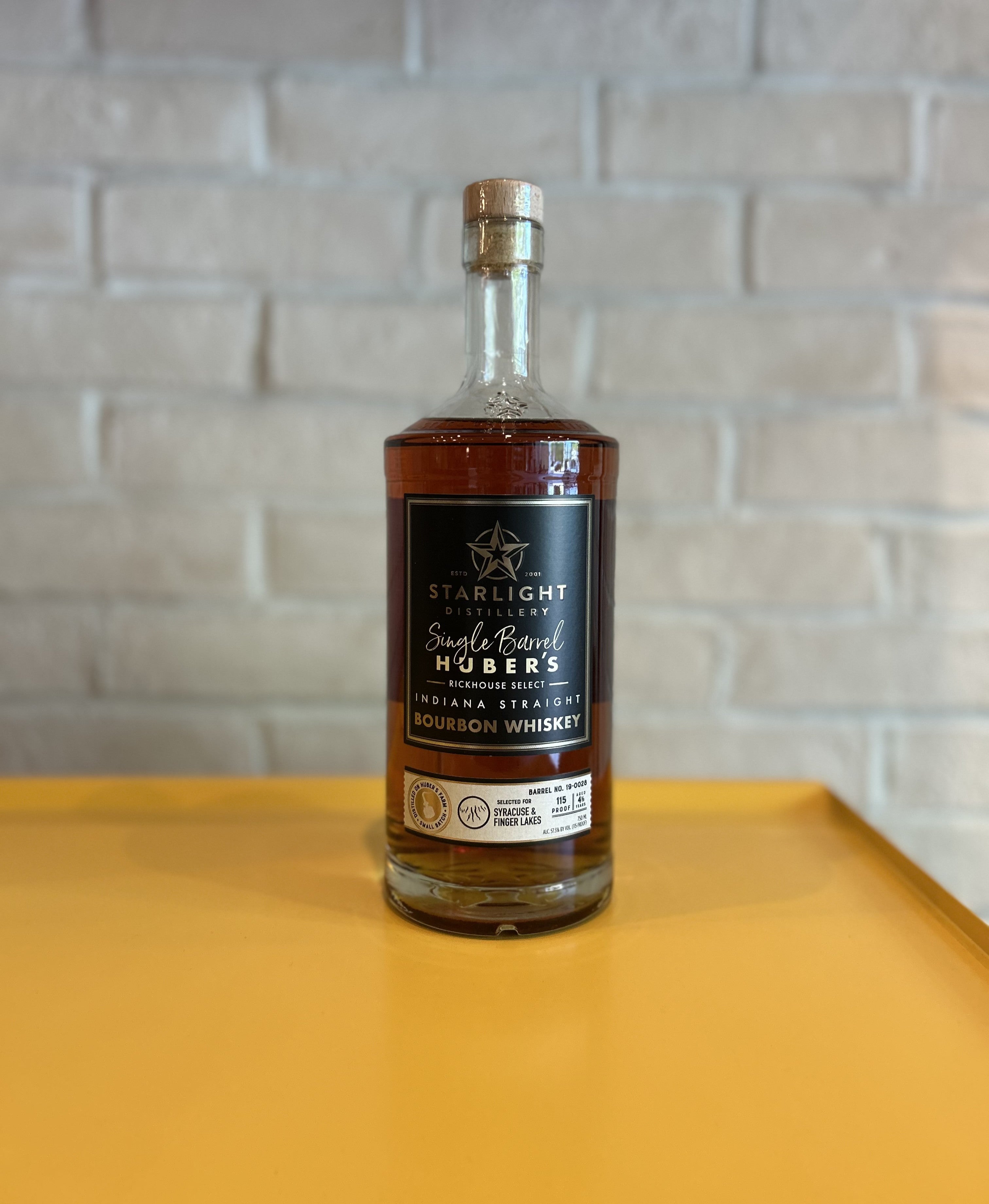 Starlight Distillery Syracuse & Finger Lakes Single Barrel Bourbon 750 ml