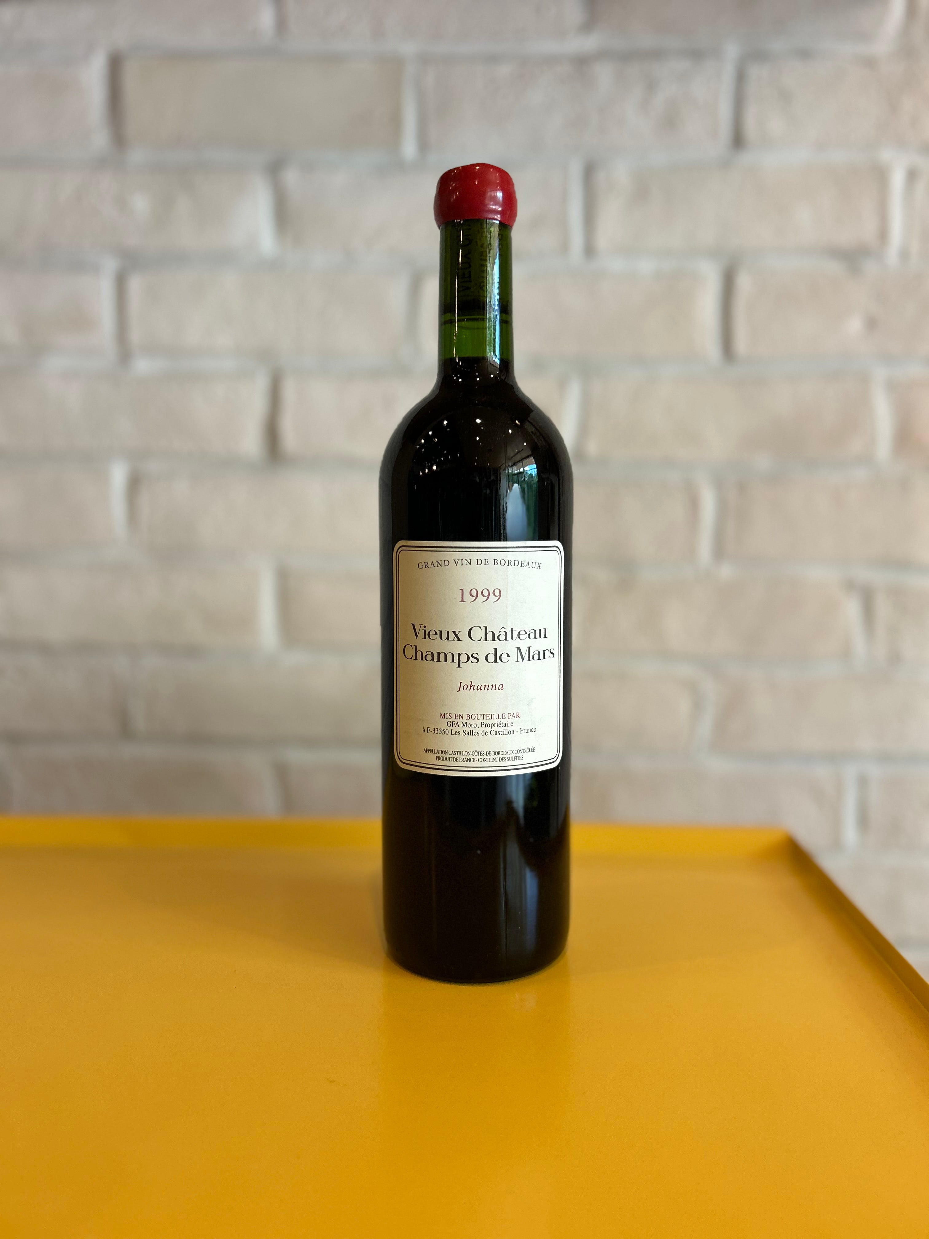 Vieux Château Champs de Mars Johanna Bordeaux Blend 1999